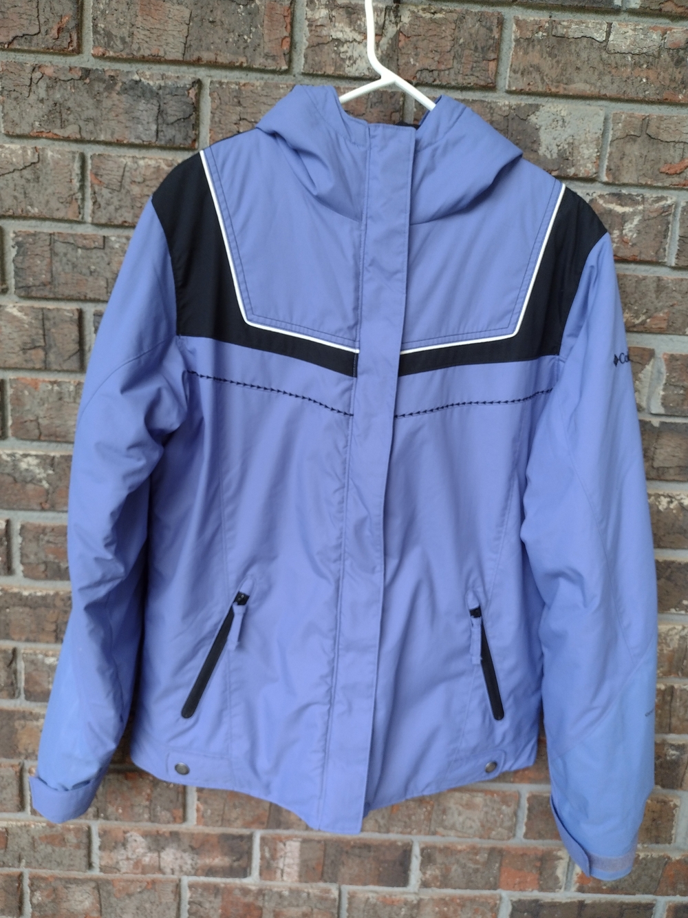 Columbia Omni Shield Hooded Ski Jacket Coat Girls 18/20 Purple Insulated Pockets